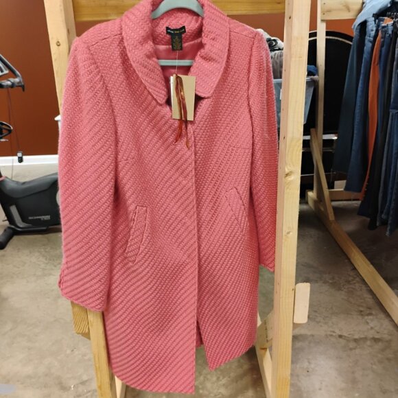 GRACE DANE LEWIS PINK TEXTURED COAT (SIZE 12) - Picture 1 of 2